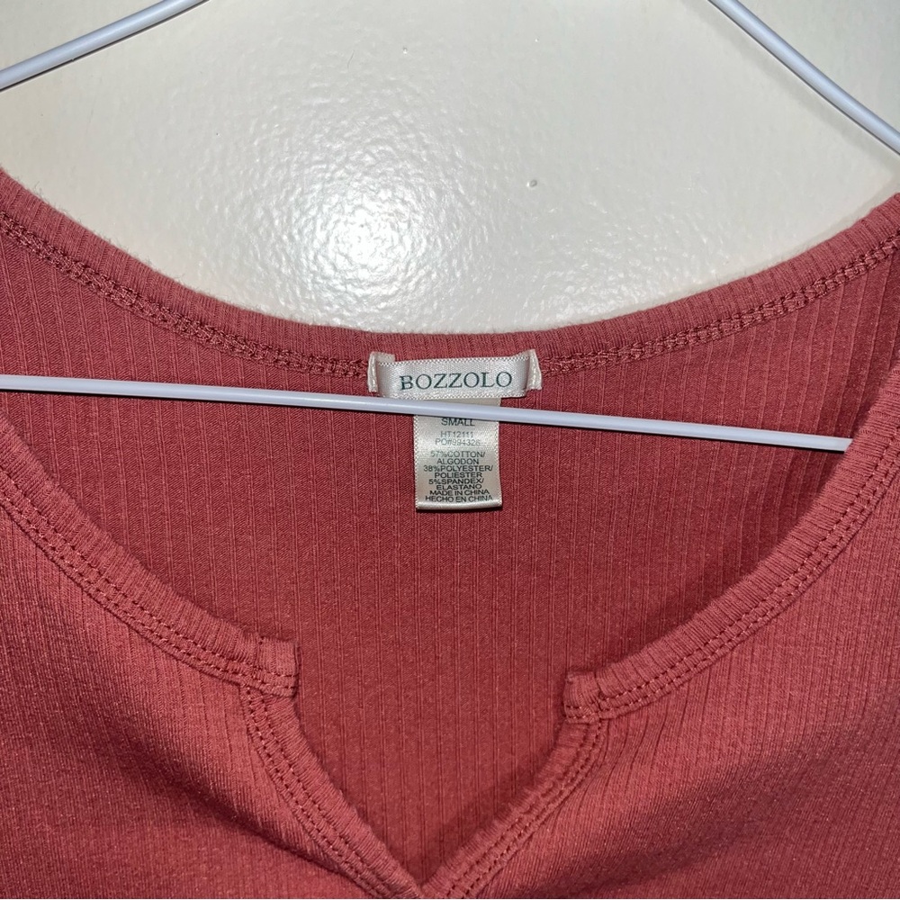 FINAL SALE Button up bozzolo baby tee - Picture 3 of 3